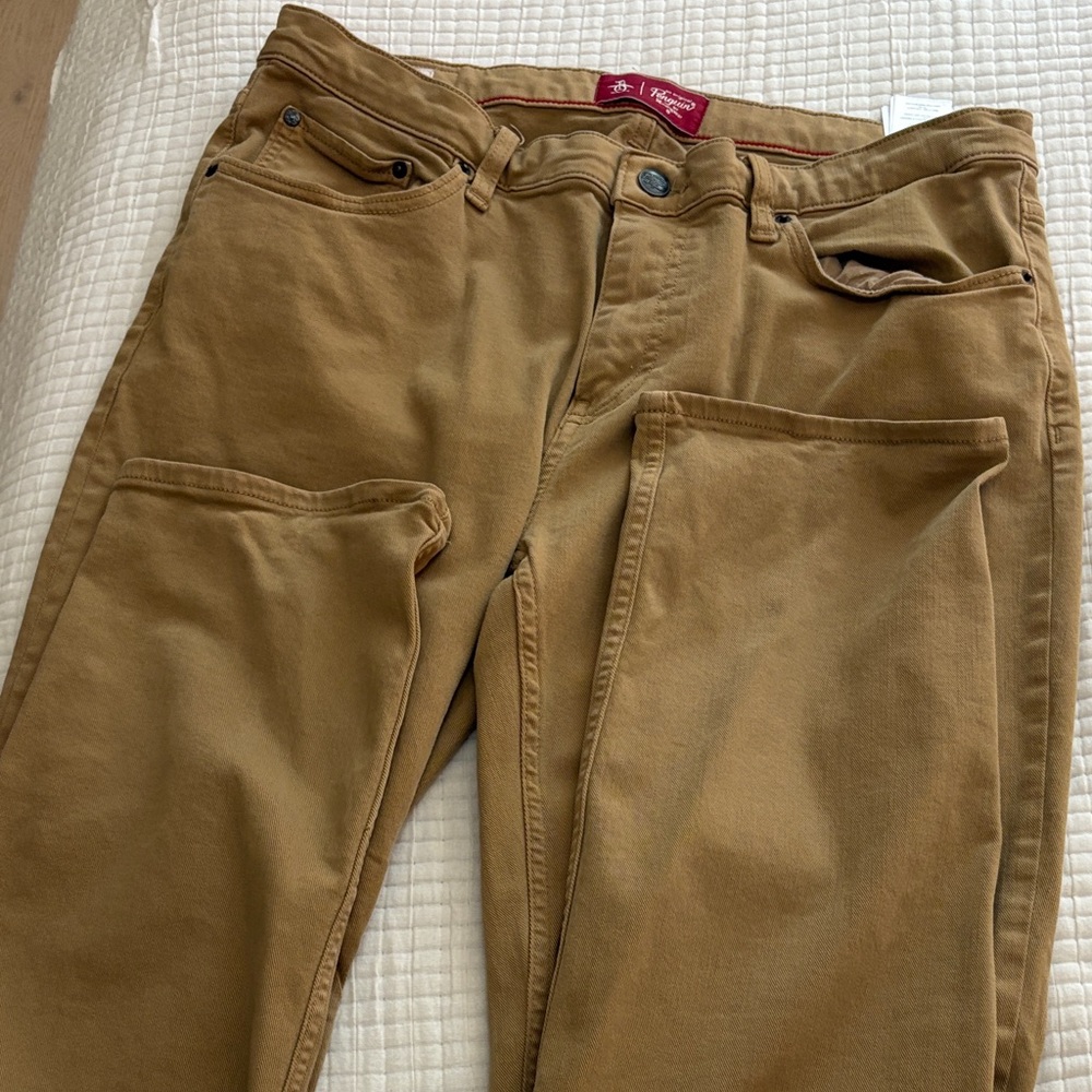 Original Penguin Men's Slim Jeans in Tan
